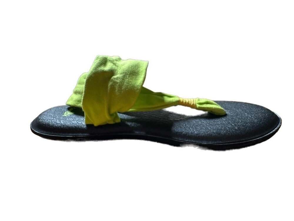 GUC Sanuk Women's Yoga Sling 2 Sandals in Lime Green, size 9 - Picture 7 of 12